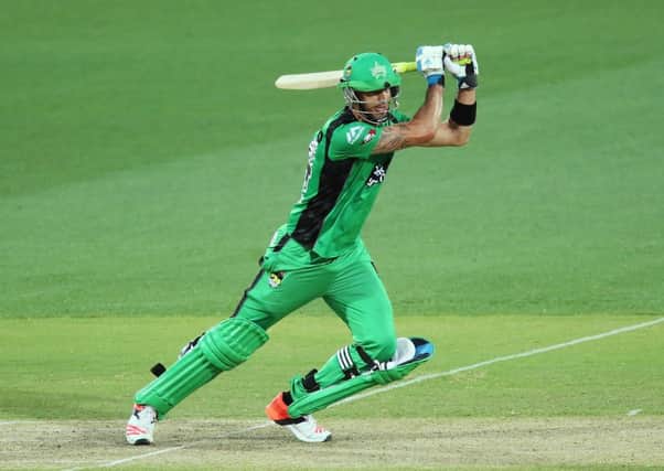 Kevin Pietersen of the Melbourne Stars bats during the Big Bash League match between his side and Adelaide Strikers. Picture: Getty