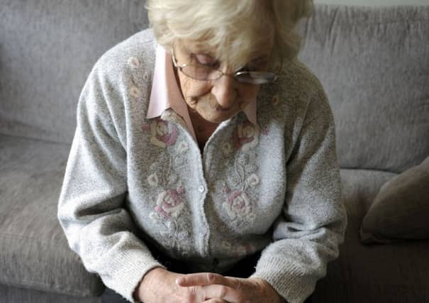 Edinburgh's pensioners are the loneliest in the UK. Picture (posed by model): John Devlin