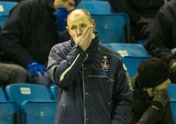 Johnston during Saturday's loss against St Johnstone. Picture: SNS