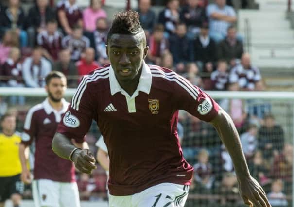 Buaben's deal ties him to Hearts until 2018. Picture: Ian Georgeson