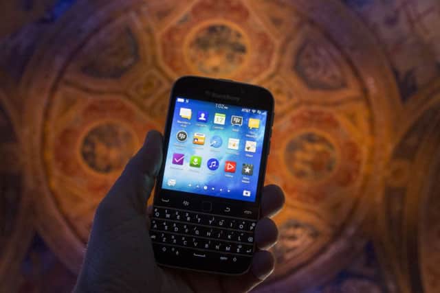 The new Blackberry Classic smartphone. Picture: Reuters