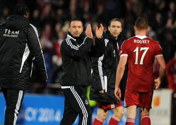 McInnes insists he's happy at Aberdeen.  Picture: Ian Rutherford