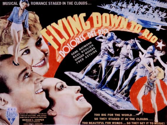 On this day in 1933 Fred Astaires first film with Ginger Rogers, Flying Down to Rio, had its premiere. Picture: RKO
