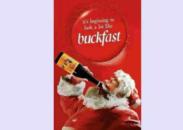 Health campaigners branded the image, tweeted from a Buckfast representative, 'wholly inappropriate.' Picture: Contributed