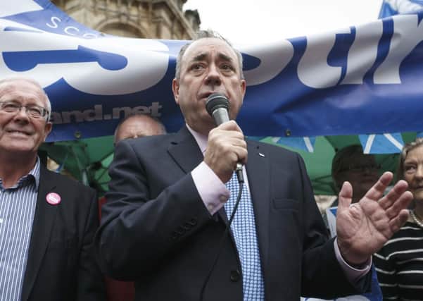 Former first minister Alex Salmond on the campaign trail in the run-up to September's referendum. Picture: Robert Perry