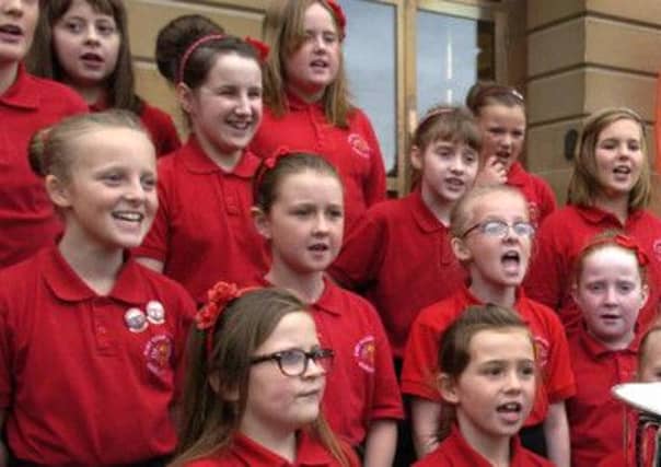 These singers at the Mod could soon be watching TV with Gaelic subtitles. Picture: William Thornton