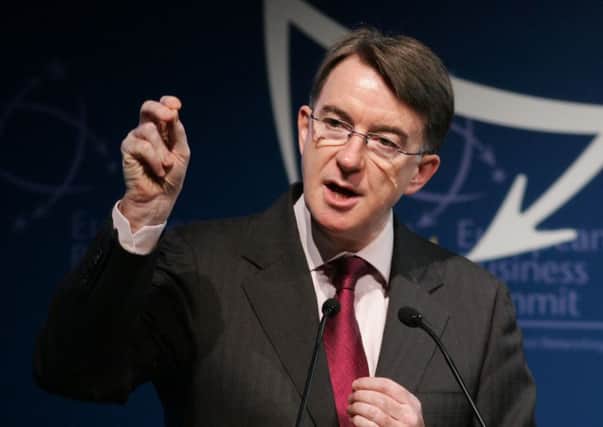 Former Labour cabinet minister, Lord Mandelson. Picture: AFP