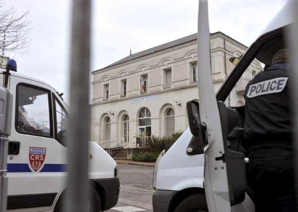 Joue-les-Tours Police Station where French police shot dead an armed attacker. Picture: AFP