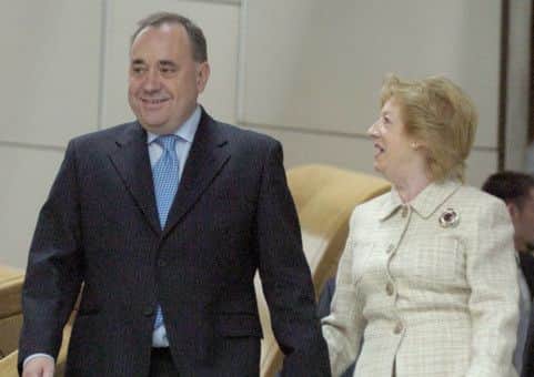 Alex Salmond and his wife Moira. Picture: Neil Hanna
