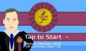 Nigel Farage has condemned this phone app made by schoolchildren. Picture: SWNS