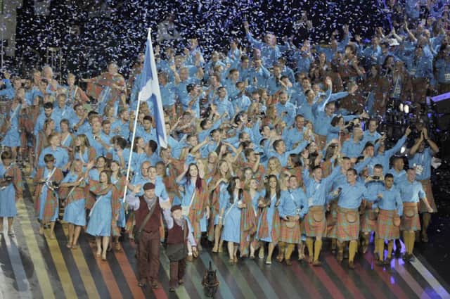 The Commonwealth Games events were preceded by a colourful opening ceremony at Celtic Park. Picture: Ian Rutherford