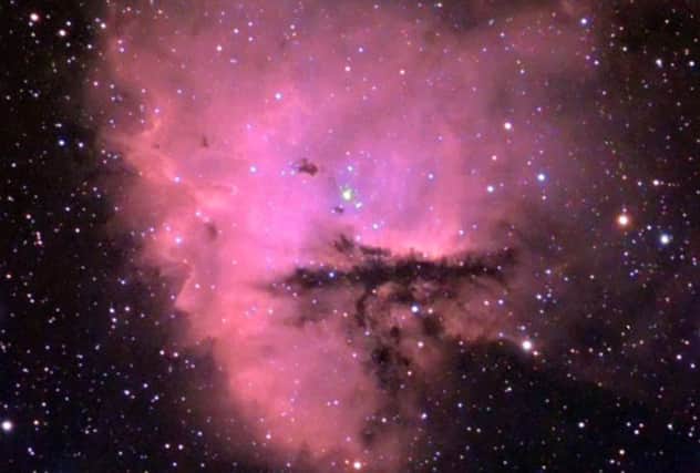 Astronomer Thomas Bowkett's photo of Pacman Nebula taken from his home in Barnwood, Gloucester. Picture: Thomas Bowkett/SWNS