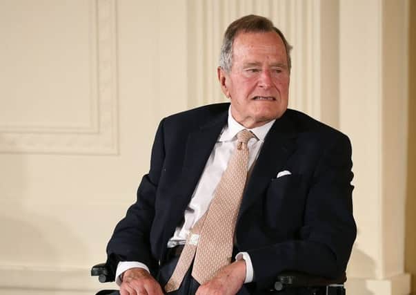 Former U.S. President George H.W. Bush was hospitalized after experiencing a shortness of breath. Picture: Getty