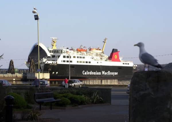 A ferry docked at Stornoway Harbour. Picture: Allan Milligan/TSPL
