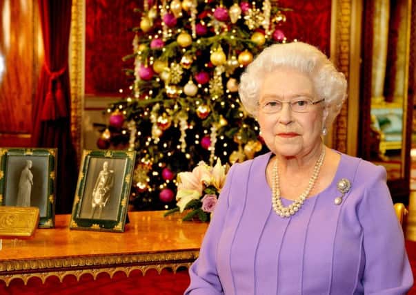 The Queen Elizabeth delivers her Christmas Day speech at Buckingham Palace, London. Picture: PA