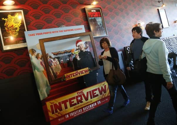 The Interview is shown at the Alama Drafthouse Cinema in Richardson, Texas. Picture: Getty