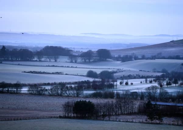 The sun sets over the field in Aberdeenshire. Picture: hemedia