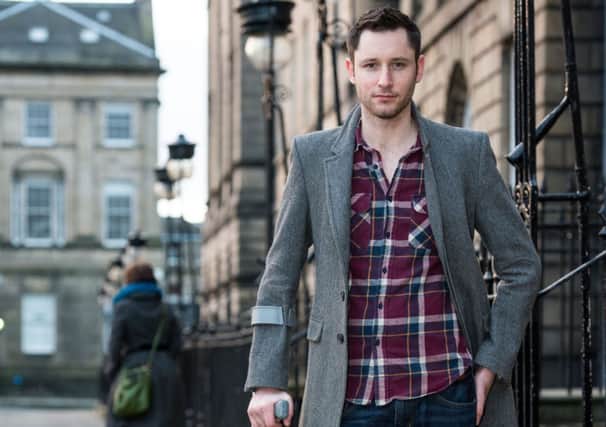 Gordon Aikman who, at 29, has Motor Neurone Disease. Picture: Ian Georgeson