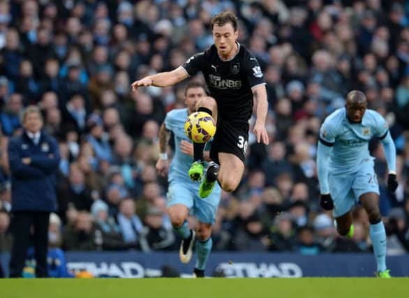 Ashley Barnes emerged as the Burnley hero with a late equaliser. Picture: AFP/Getty