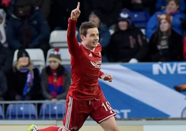 Peter Pawlett celebrates scoring the only goal against Inverness CT. Picture: SNS