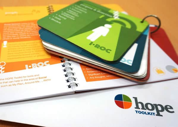 The I.ROC materials which have been developed by mental health charity Penumbra. Picture: PA