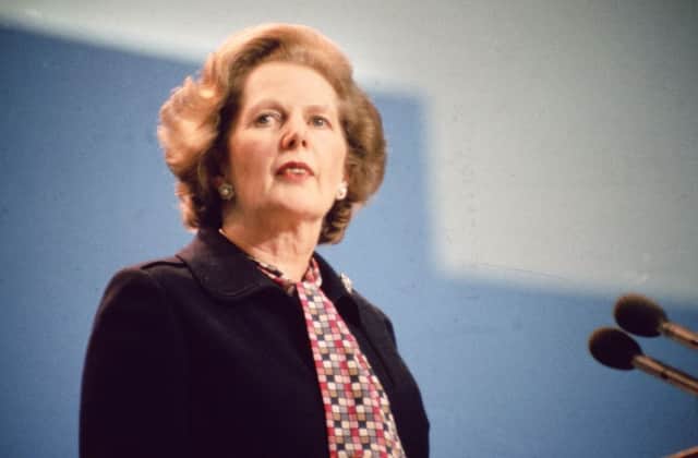 Margaret Thatcher was persuaded to test what was called the Community Charge in Scotland. Picture: Getty