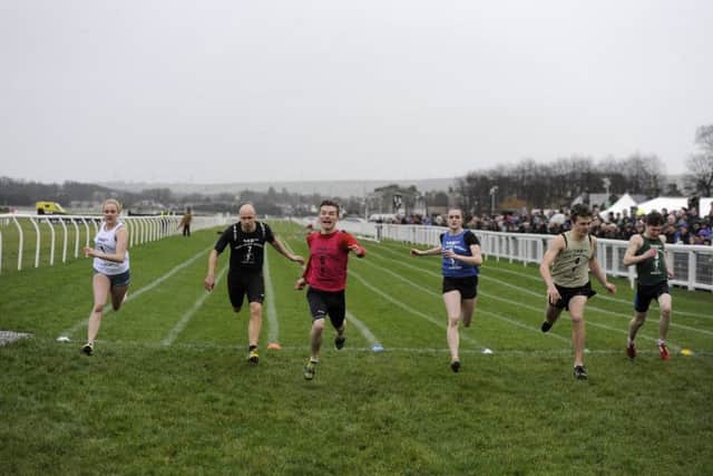 Cameron Tindle wins the New Years Day sprint. Picture: Julie Bull