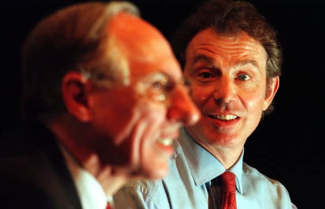 Donald Dewar and Tony Blair in 1999. thousands of documents from the first year of devolution are now publicly available. Picture: TSPL