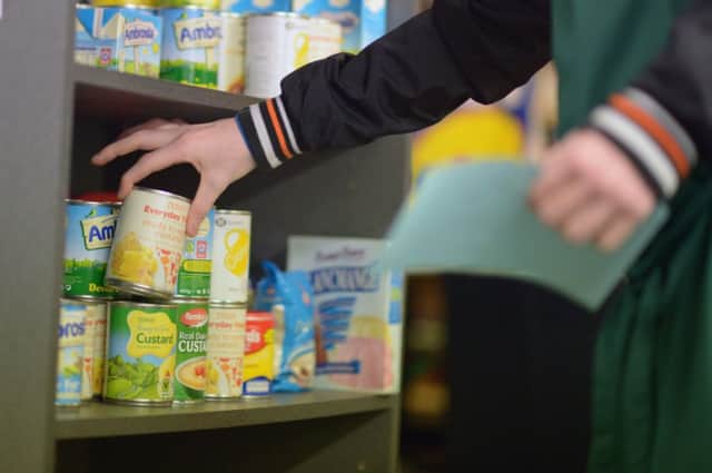 Food banks provide a threeday supply of groceries to users. Picture: Getty