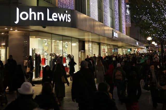 John Lewis said that revenue for the week to 27 December stood at 126.2 million. Picture: Getty