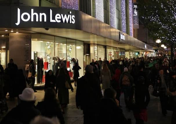 John Lewis said that revenue for the week to 27 December stood at 126.2 million. Picture: Getty