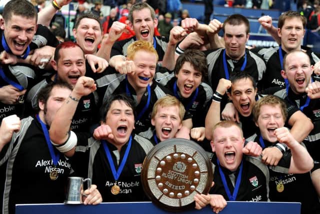 Lasswade, who won the National Shield in 2011, will be underdogs when they take on Boroughmuir in the BT Cup. Picture: Jane Barlow