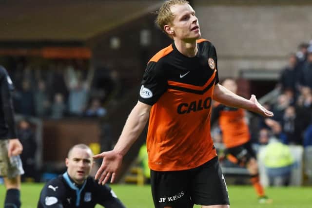Gary Mackay-Steven was inspirational in Dundee Uniteds emphatic 6-2 win over local rivals Dundee on Thursday. Picture: SNS