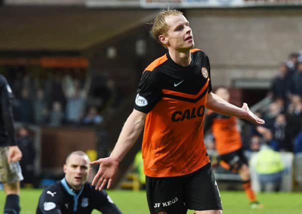 Gary Mackay-Steven was inspirational in Dundee Uniteds emphatic 6-2 win over local rivals Dundee on Thursday. Picture: SNS
