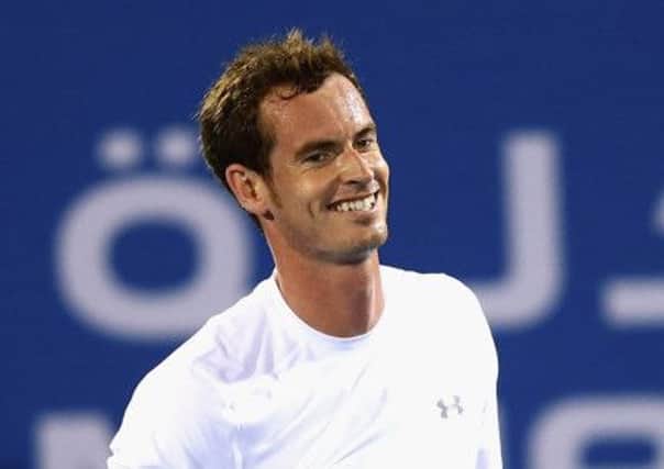 Andy Murray during the semi final match of the Mubadala World Tennis Championship. Picture: Getty
