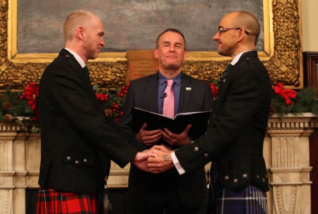 As Scotland gets gay marriage, mixed-sex couples have fewer choices and rights. Picture: Hemedia