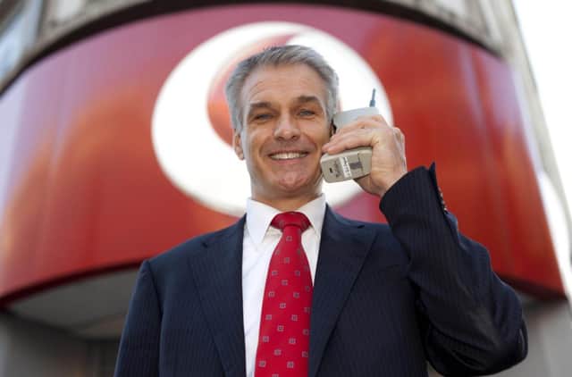 The CEO of Vodafone UK celebrates the 30th anniversary of the first commercial mobile phone call in the UK. Picture: PA