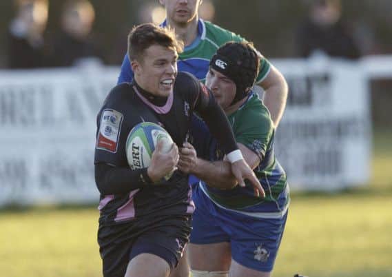 Ayrs Gavin Lowe is caught by Hamiltons Fraser Dunnachie. Picture: Robert Perry