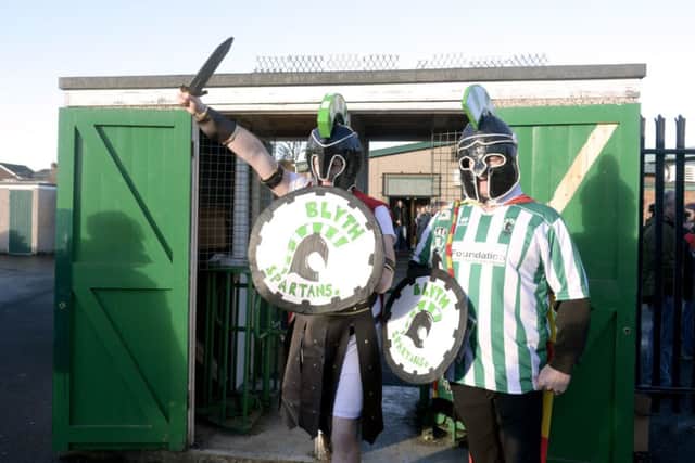 Blyth Spartans supporters dressed up as warriors for the visit of Birmingham but, in the end, the Championship side showed enough fight to win 3-2. Picture: PA