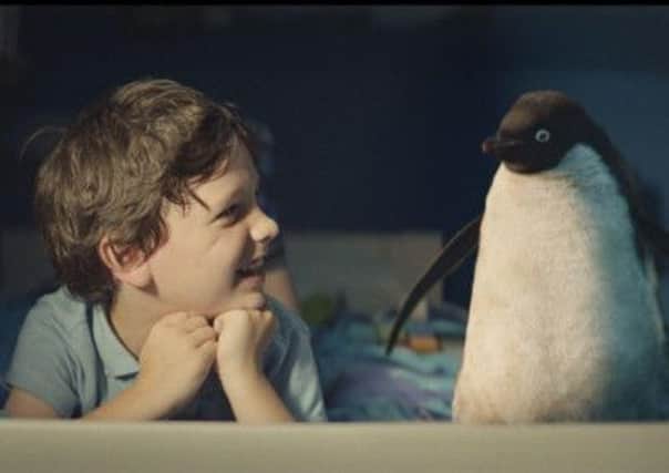 The John Lewis Christmas advert showing a boy called Sam and his lovesick toy penguin Monty helped sales rise by almost 6 per cent