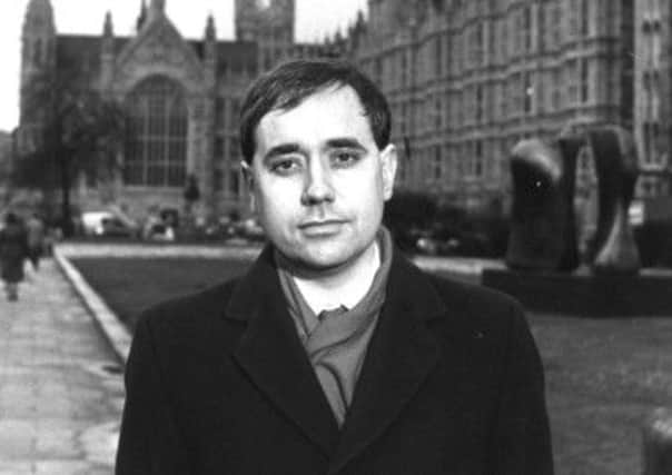 Alex Salmond outside the Palace of Westminster in March 1988. Picture: PA