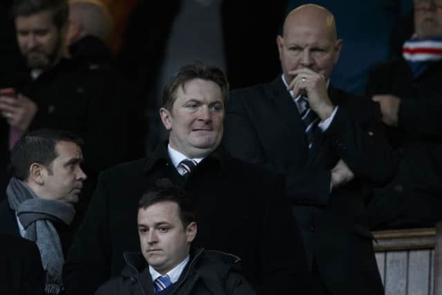 Sandy Easdale, centre, has offered Rangers a credit facility of up to 500,000 pounds. Picture: Robert Perry
