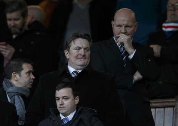 Sandy Easdale, centre, has offered Rangers a credit facility of up to 500,000 pounds. Picture: Robert Perry