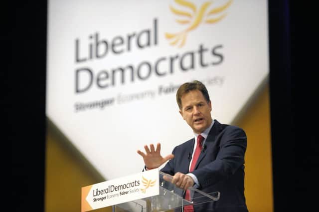 Clegg accused the Consevatives of cutting public funding and failing to tax the very wealthy. Picture: John Devlin