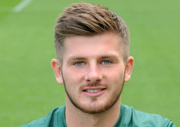 The 20-year-old former Kilmarnock player scored once in 16 appearances for Hibs. Picture: TSPL