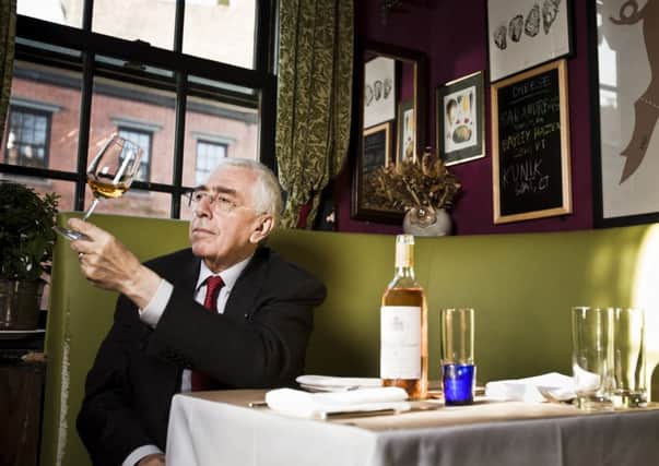 Serge Hochar with a Chateau Musar rose. Picture: Contributed