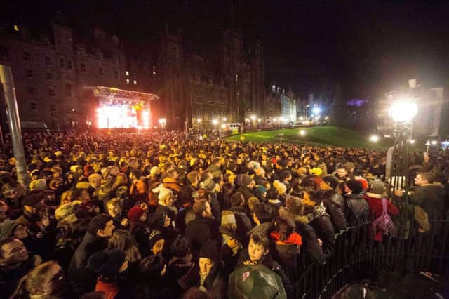 The area which became congested on Hogmanay is usually a through-route. Picture: Duncan McGlynn