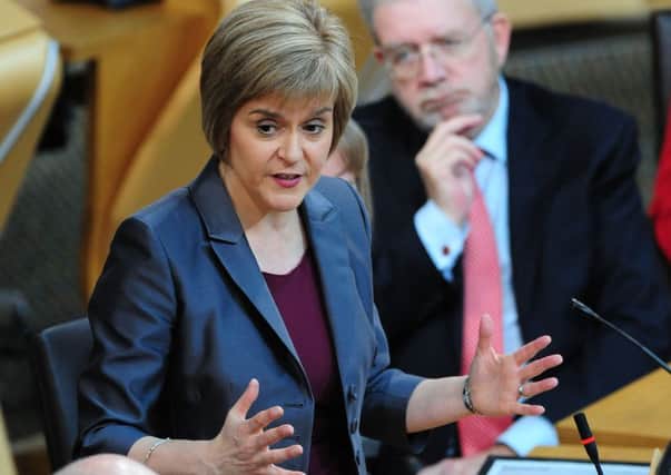 Nicola Sturgeon called on the UK parties to show their committment also. Picture: Ian Rutherford