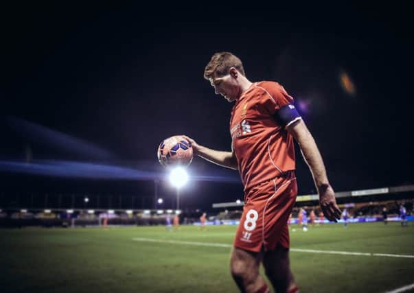 Steven Gerrard, pictured during Liverpool's FA Cup match with AFC Wimbledon, is on his way to MLS. Picture: Getty