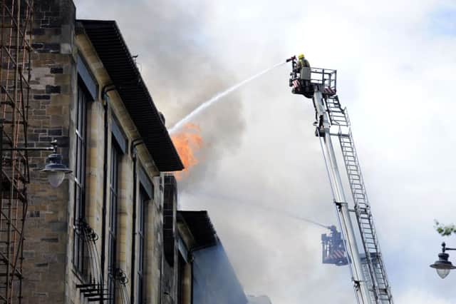 The Mackintosh building lost about 10 per cent of its structure in last year's fire. Picture: John Devlin